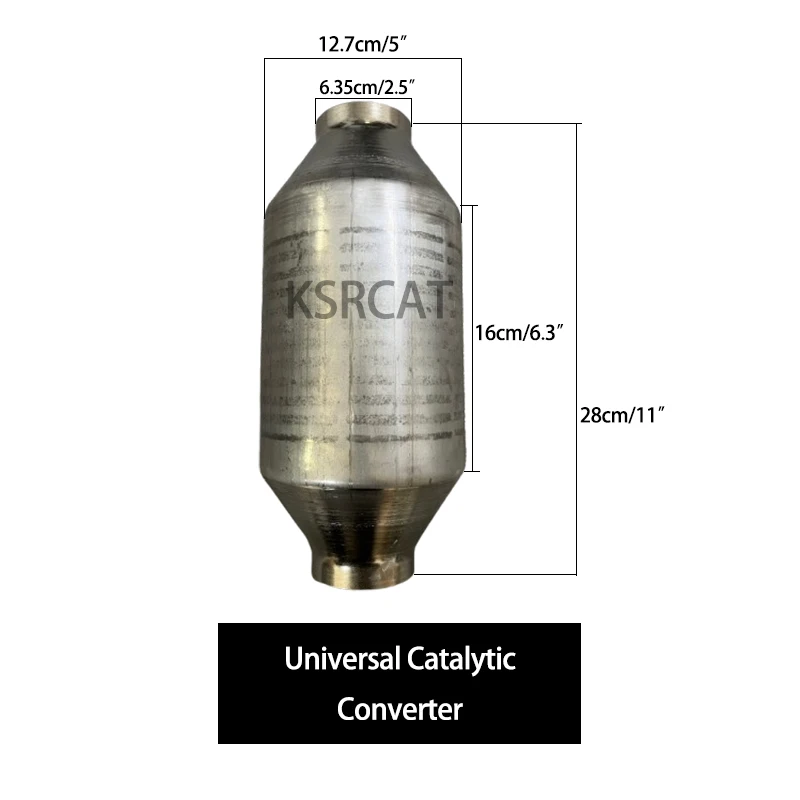 Ready stock Universal catalytic converter with Silicon Carbide DPF substrate inlet outlet 2.5″ Exhaust Diesel particulate filter