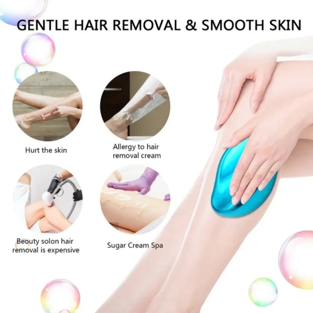 Painless Epilator Physical Nano Safe Reusable Exfoliator Washable Hair Remover Eraser Depilation Tools for Face Leg Arm Armpit