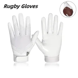 Polyester Football Gloves Adjustable Wrist Strap for Sports & Outdoor Activities Rugby Gloves Water Resistant Breathable  Gloves