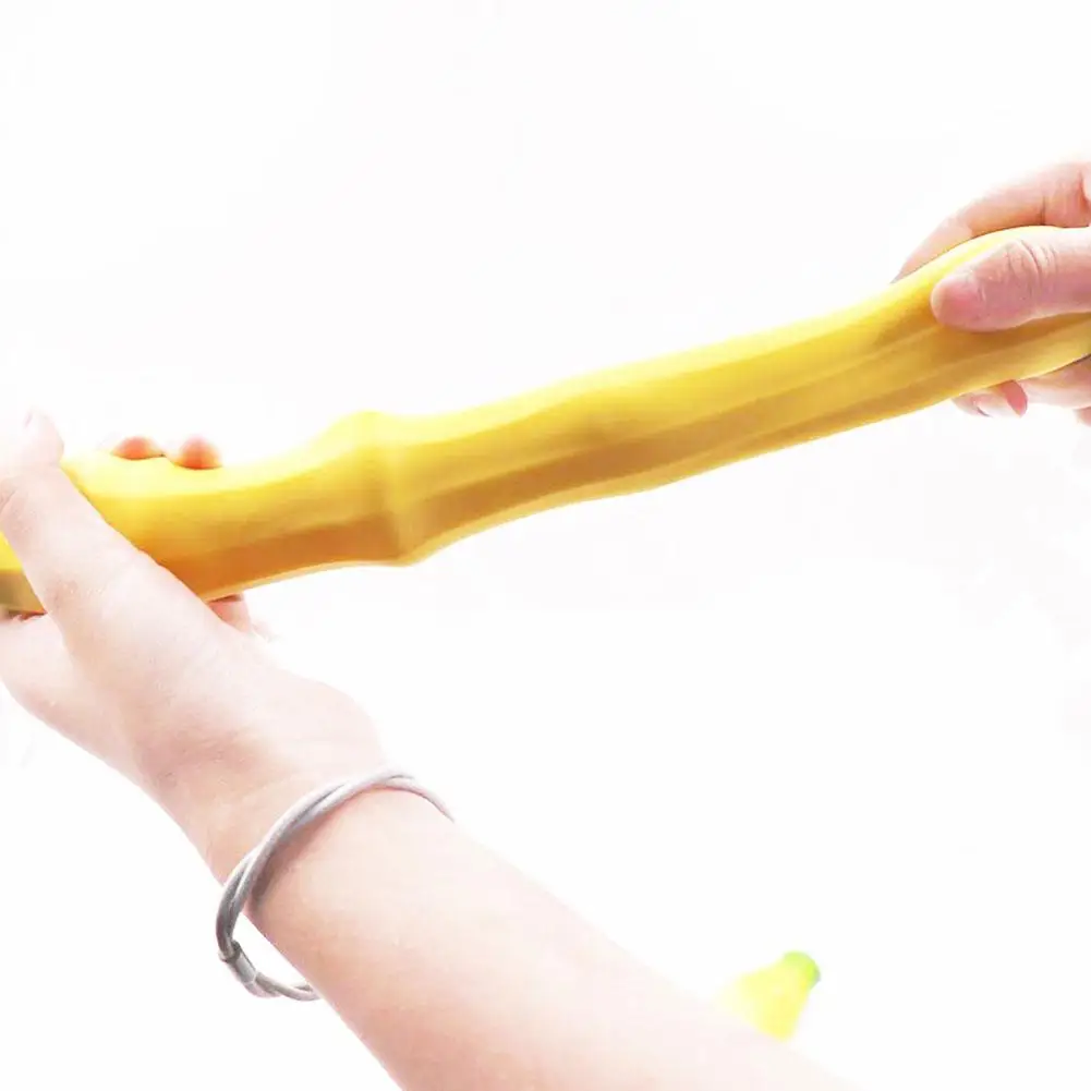 Stretchy Banana Sensory Toy para crianças, Squeeze Stress Relief, Fidget Brinquedos, Elastic Gluesand Filled Rubber Brinquedos