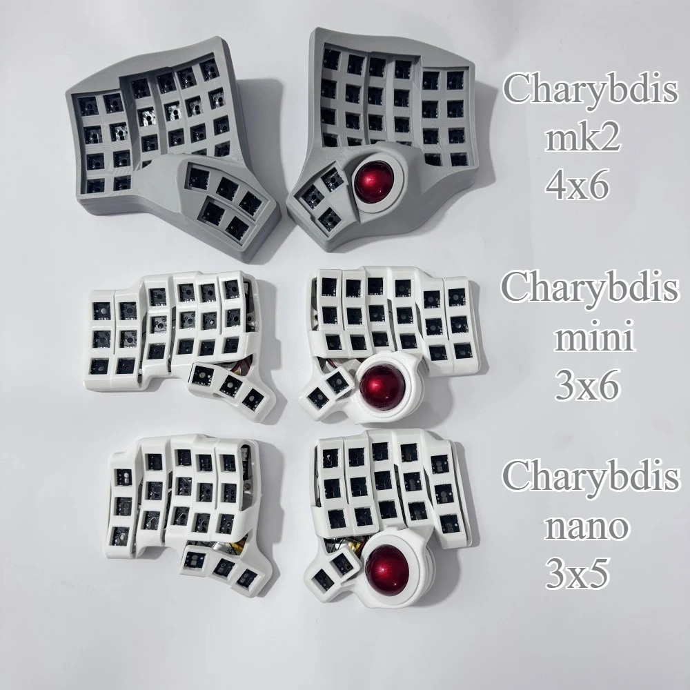 

Charybdis Split Keyboard Kit 4x6 with Plam Rest/stand/Trackball Custom Wired/Wireless Hotswap Mechanical Keyboard Game Accessory