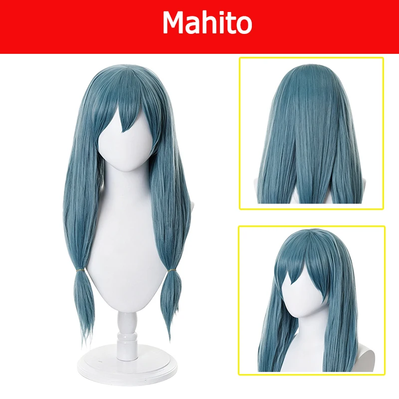 

Anime Jujutsu Of Kaisen Cosplay Mahito Blue Wig Women Female Prop For Halloween Carnival Festival Party Outfits