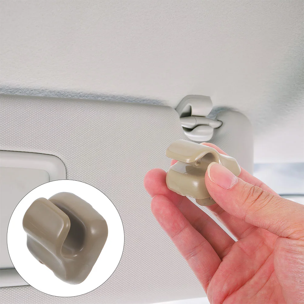 

Sun Visor Buckle Hook Bracket 370X350X350CM Interior Clip Shade Clips Beige Retainer