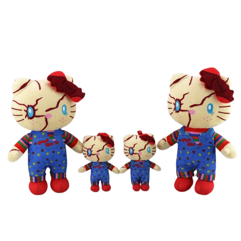 2026 Neues Niedliches Halloween Kreatives Plüschtier Clown Auferstehungs-Geist Baby Chacy Chucky Plüschpuppe Mädchen Geburtstagsgeschenk