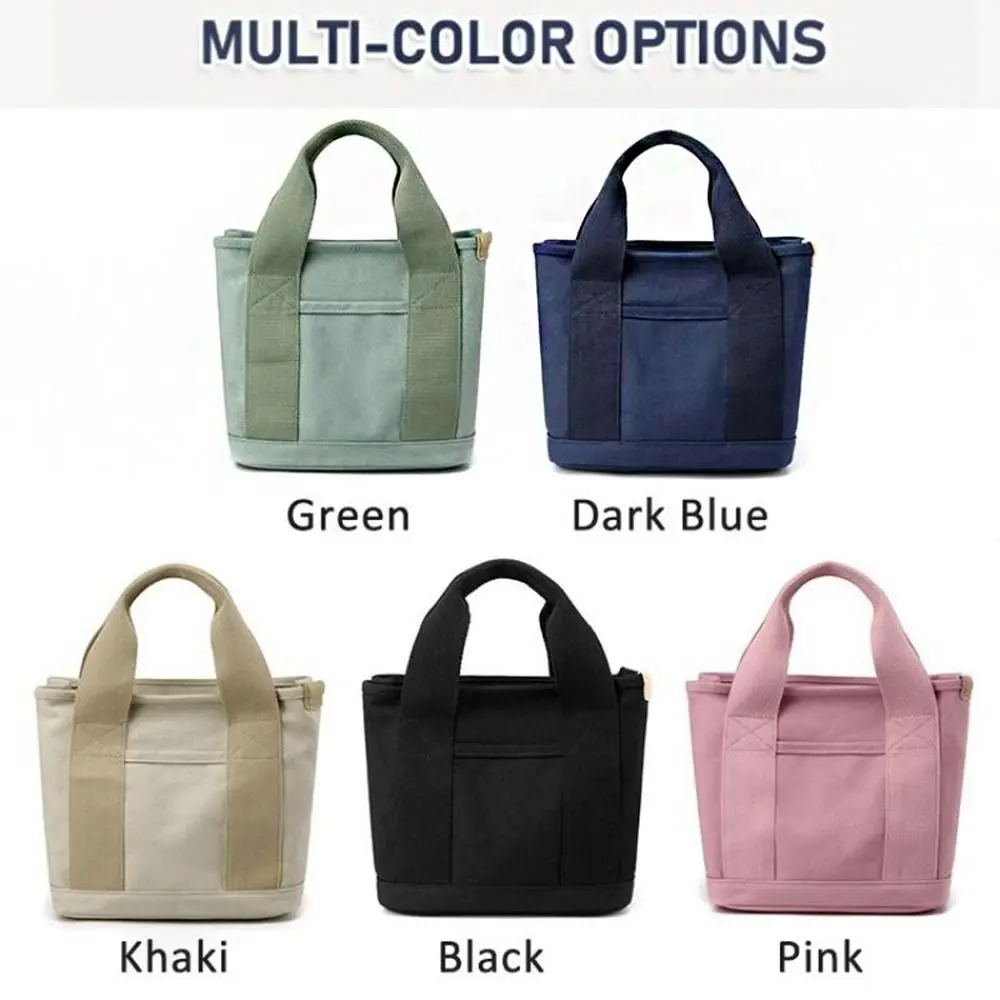 Coin Purse Large Capacity Storage Bag Multi-pocket Office Worker Tote Lunch Bags Women Handbag Tote Bag Canvas Bag Mummy Bag