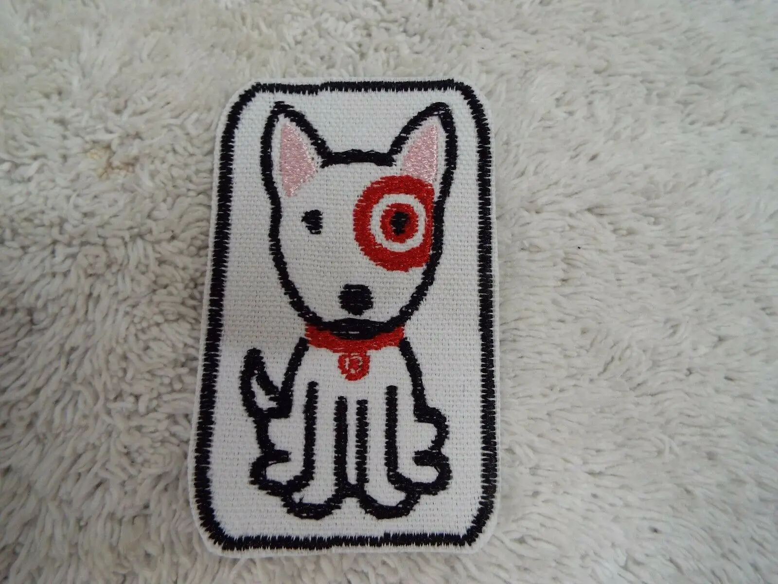 

Bullseye Bull Terrier Dog Embroidery Iron-on Patch ≈4-6cm