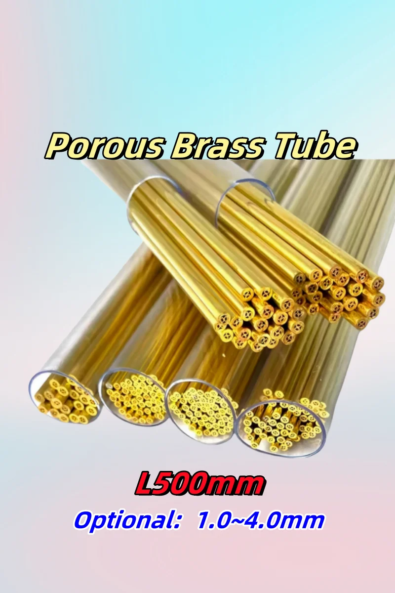 L500 мм пористая латунная трубка OD 1,0 ~ 4,0 мм электродная трубка для запасных частей для электроэрозионных станков L500 мм пористая латунная трубка OD 1,0 ~ 4,0 мм электродная трубка для запасных частей для электроэрозионных станков