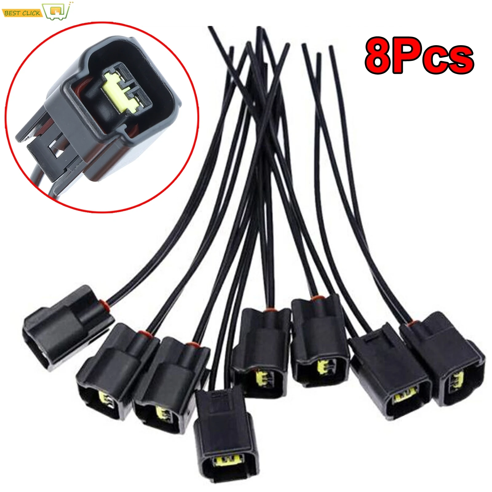 Para Ford Crown Victoria E-150 E-250 E-350 Expedition Explorer Lobo Mustang accesorios de coche 8 Uds arnés de conector de bobina de encendido