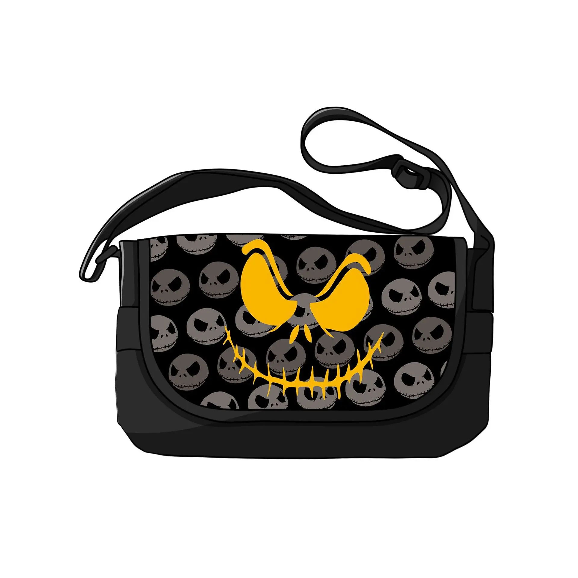 The Nightmare Before Christmas Women\'s Nylon Shoulder Bag Disney Sally Jack 3D Print Large Capacity Travel Crossbody Bag