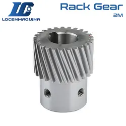 Helical Left Hand Rack Gear Pinion for Machine Transmission System 2M 25 30 Teeth 45 50 55 Height
