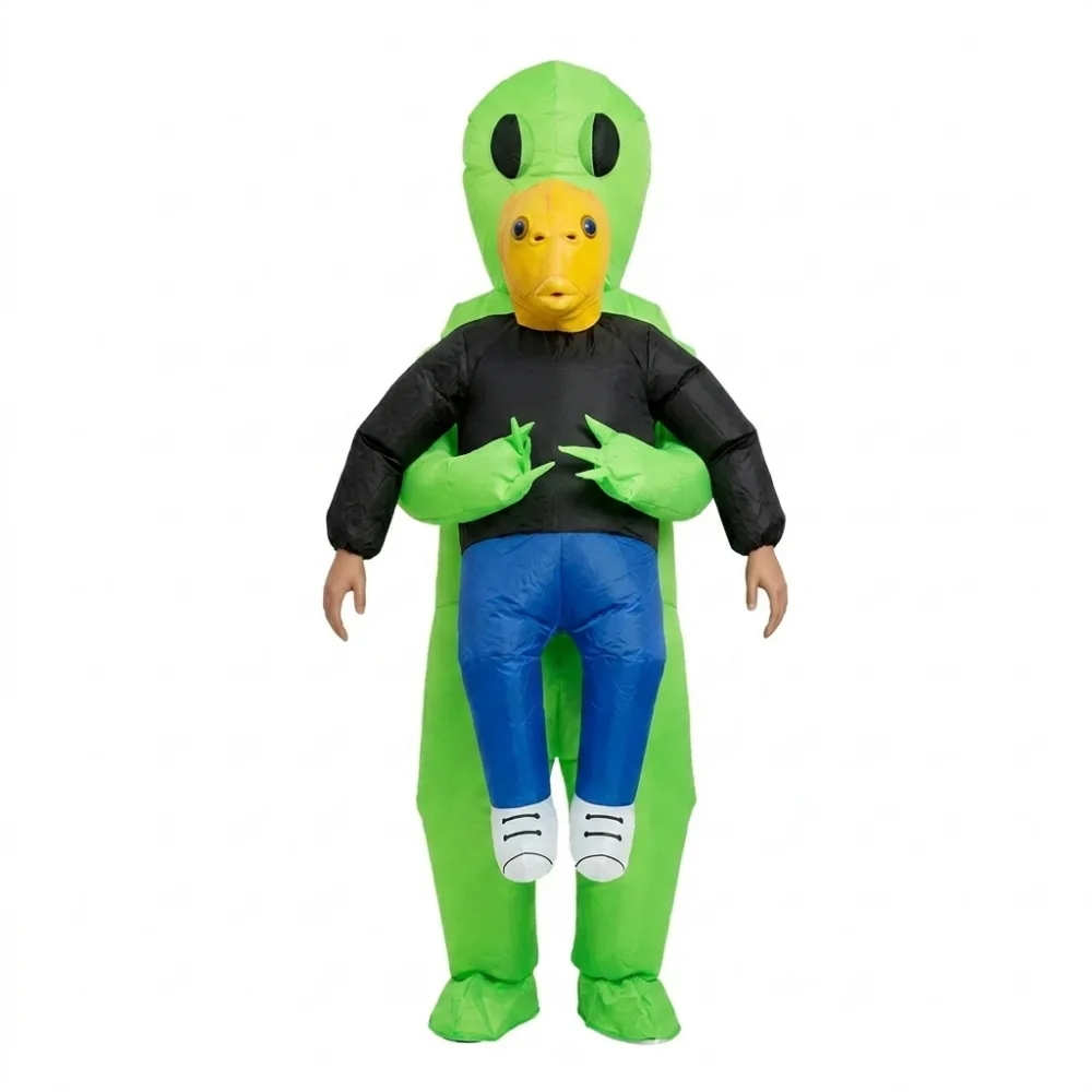 

Inflatable Alien Costume With Fish Head Mask Funny Halloween Cosplay Suit For Adults Festival Stage Performance Outfits
