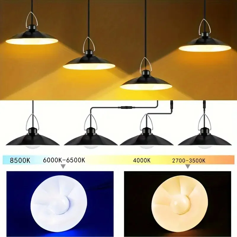 Solar Wall Lamp Split Indoor and Outdoor Courtyard Lights Camping Tent Light Control One To Two Waterproof Lights