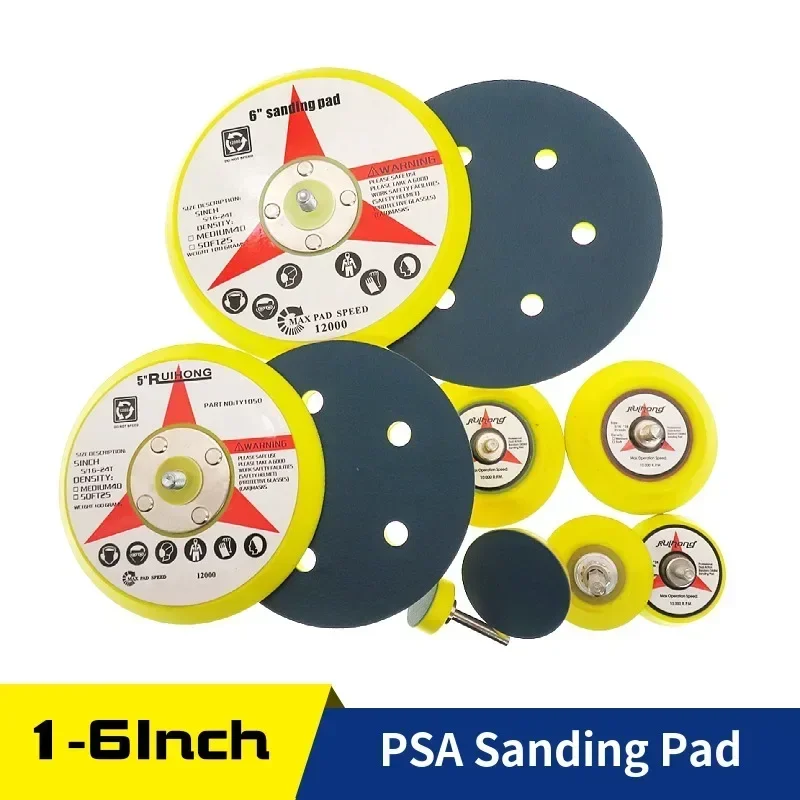 

Superior Pads Abrasives 2 3 5 6 Dia Holes PSA/Adhesive Sanding Pad Backing Plate for Orbital and Dual Action Sanders