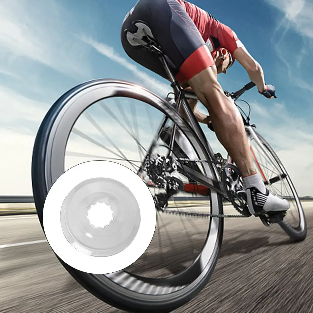 

4Pcs Bike Flywheel Gears Protector Sturdy Transparent Spoke Cover for Mountain Road Bicycles Dirt Proof Lightweight Cycling Gear