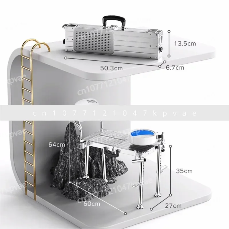 Portable Fishing Platform Mini Ultra Light Aluminum Alloy Folding