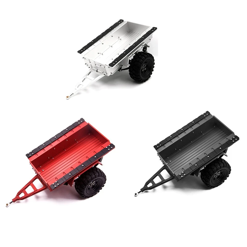 

Metal Leaf Spring Trailer Car Cargo Carrier For 1/10 RC Crawler Car Axial SCX10 90046 Traxxas TRX4 TRX6 Tamiya Redcat