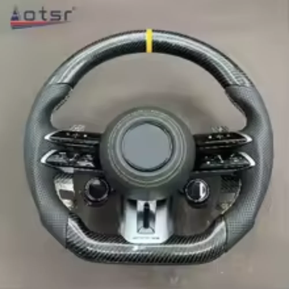 

Car Steering Wheel Assembly For Mercedes Benz A/C/E/S-Class GLA GLB GLC GLE Carbon Fiber Auto Steering Wheel Car Electronics DSP