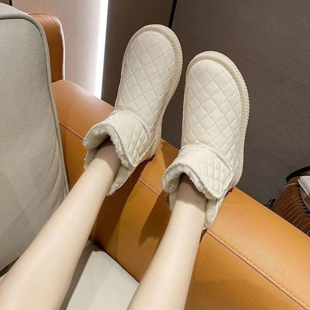 2026 Women’s Shoes Snow Fur Boots Sneakers Women Waterproof Winter Warm Shoe For Ladies Non-slip Rubber Sole Ankle Boots view 6