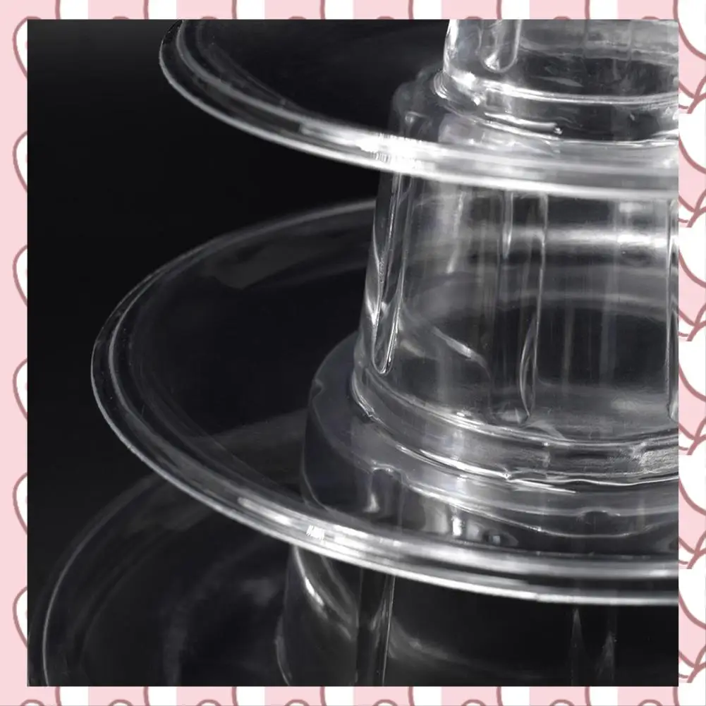HHTL Macarons Display Tower 4-Layer Cupcake Stand Food Display Stand Cake Stand Wedding Decoration Birthday Party Favor