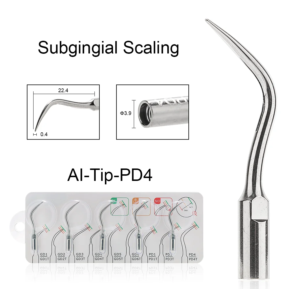 Końcówki stomatologiczny skaler ultradźwiękowy serii ai-tip skalowanie przyzębia endodontyka końcówki skalujące pasują do końcówek skalera typu E G P