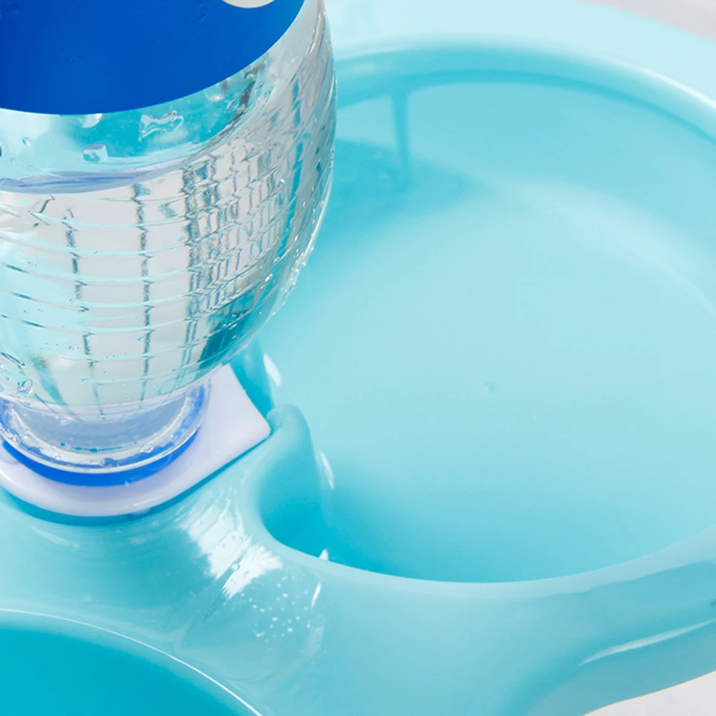 

Elevated Dual Dog Cat Bowl Pet Food Water Feeder Zero Splash Hanging Blue Large Size Durable Safe Eco Friendly High Density