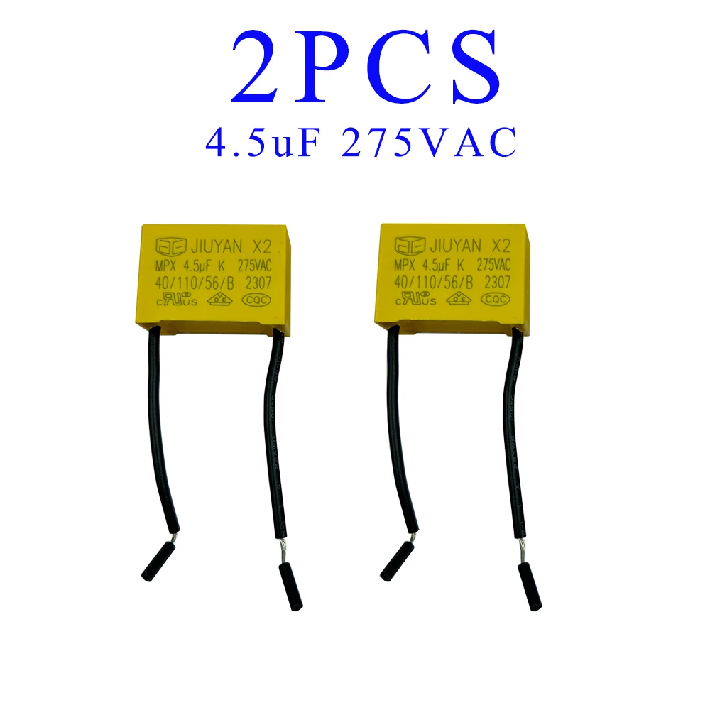 Safety Capacitor 275VAC2.2UF Polypropylene Film Capacitor，Suitable for smart touch switches without neutral, electric fans, etc.