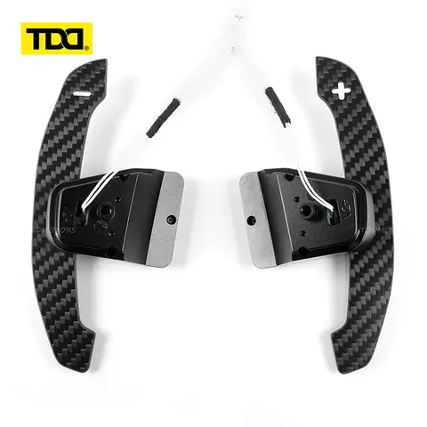 TDD Carbon Fiber Steering Wheel Magnetic Paddle Shifter for Volkswagen Golf 8 MK8 CC GTI R Car Modified Interior