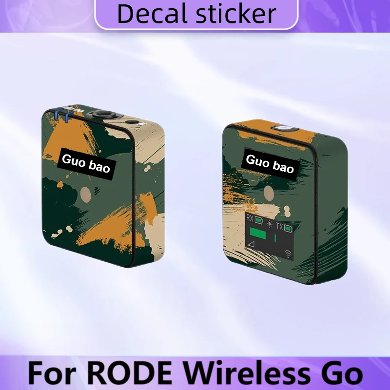For RODE Wireless Go Decal Skin Vinyl Wrap Film Microphone MIC Body Protective Sticker Protector Coat WirelessGo