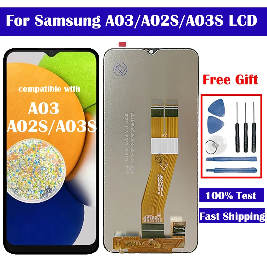 LCD Screen For Samsung Galaxy A03 A02S A03S LCD Display With Touch Screen Digitizer Replacement Parts