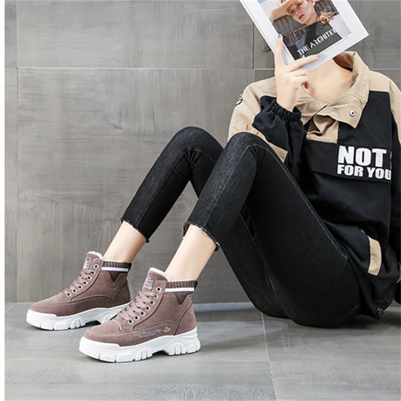 

Snow Boots Women Shoes Warm Plush Fur Ankle Boots Winter Female Casual Shoes 2023 Water proof Boots