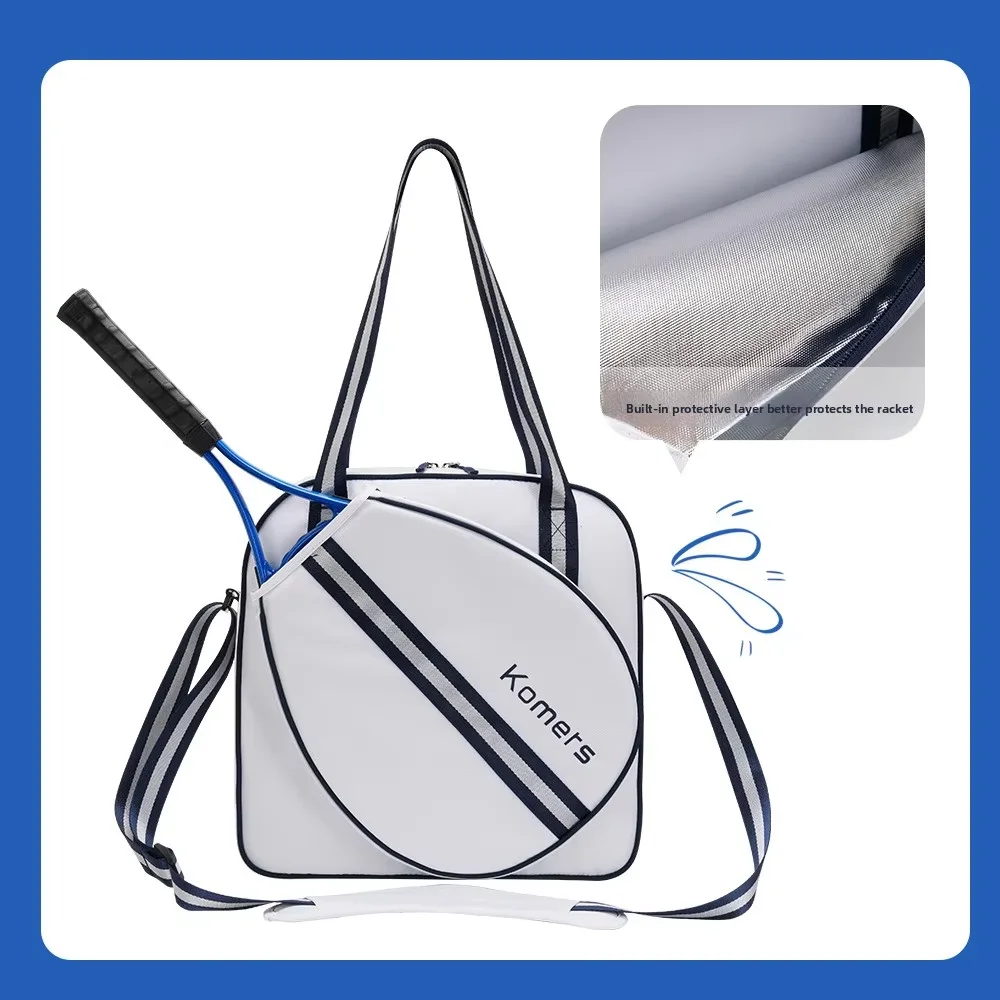 Outdoor Top Selling Women's Quilted Tennis Tote Bag Water-Resistant Portable and Waterproof Tennis Racket Shoulder Bag