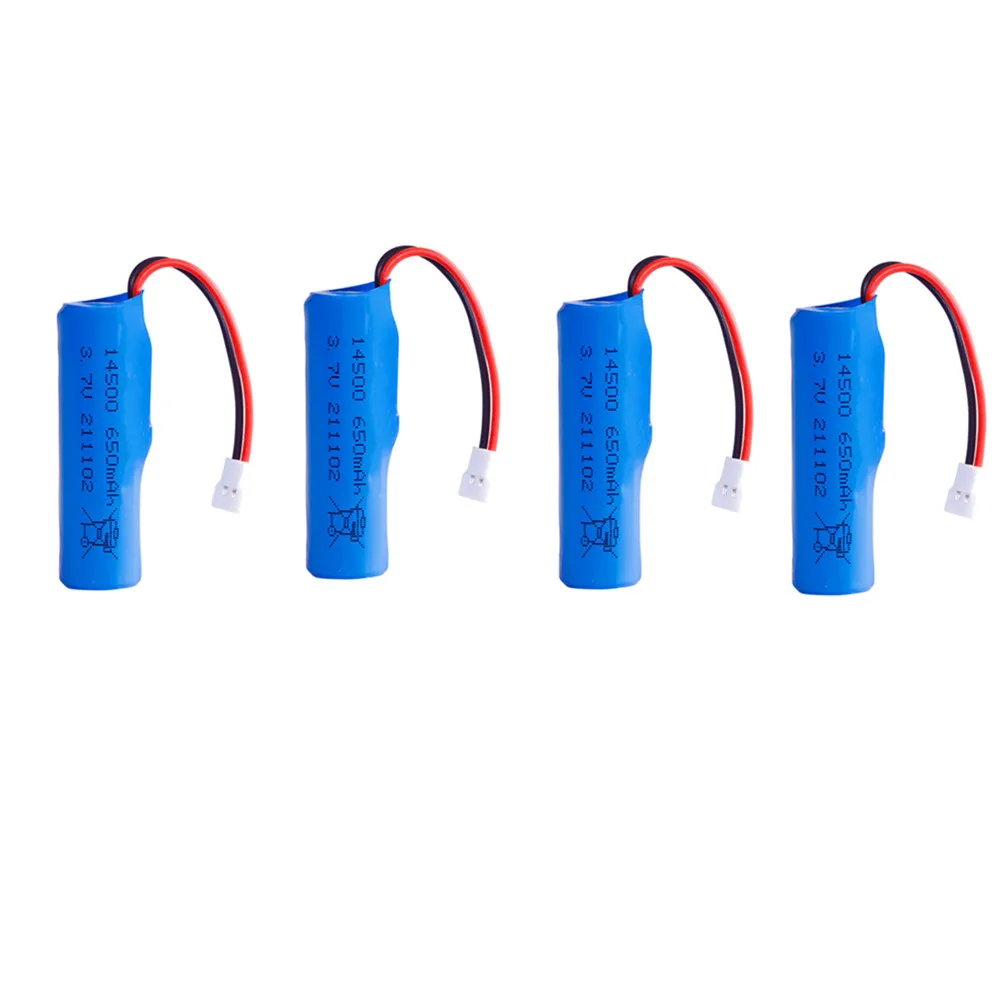 2/4 قطعة 686 RC قارب بطارية احتياطية 3.7 فولت 650 مللي أمبير ، شاحن USB ، 686 RC قارب بطارية XH 2.54 التوصيل