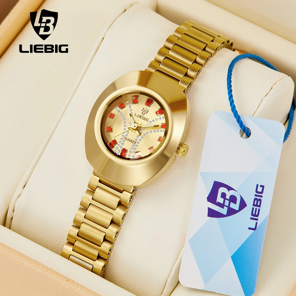 

LIEBIG New Fashion Watch Set Original Watch Women Quartz Wristwatches Top Brand Female Waterproof Clock Relogio Feminino