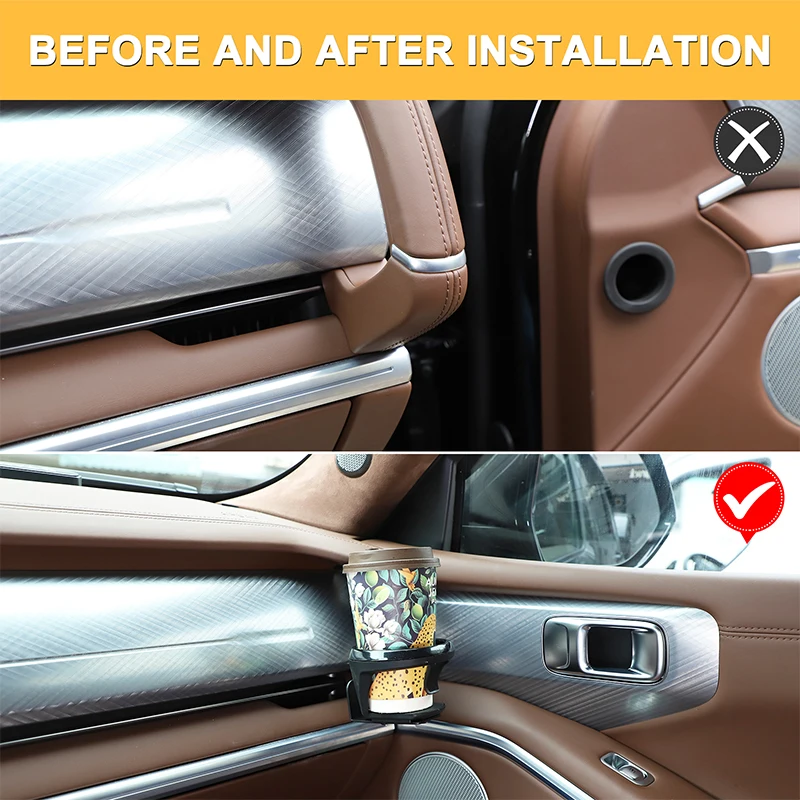 

1 шт., черная углеродистая сталь для Great Wall Tank 700 2024 + автомобильный держатель для чашки с водой, аксессуары для модификации салона автомобиля