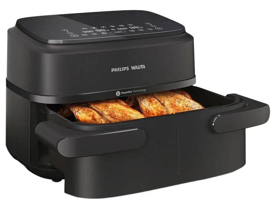 Air Fryer Philips Walita Série 1000 NA230/00 Preto com Timer 7,1L NA150/00 - 220V