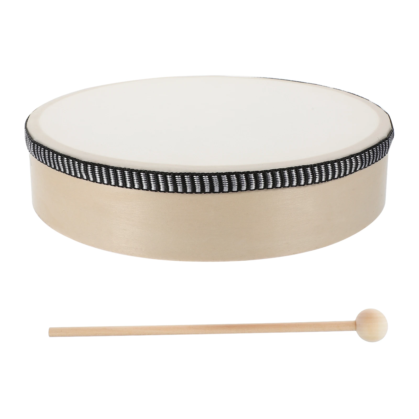 

1 set 8 Inch Hand Drum Kids Musical Toys Children Drum Toy Percussion Instrument Floor Drums Stick Included Toddler