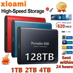 Xiaomi için taşınabilir 128TB 64TB 2TB SSD harici cep sabit Disk yüksek hız 16TB 8TB sabit Disk masaüstü mobil dizüstü Comp