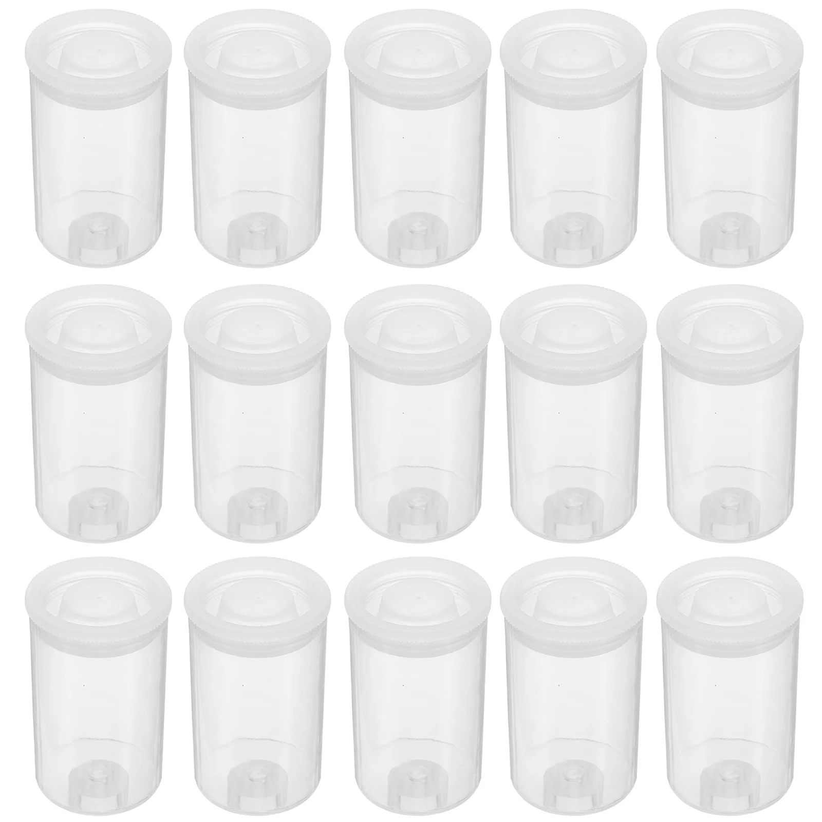 30 Pcs Film Roll Transparent Storage Container Plastic Bottles Box Versatile Bait Case The Pet