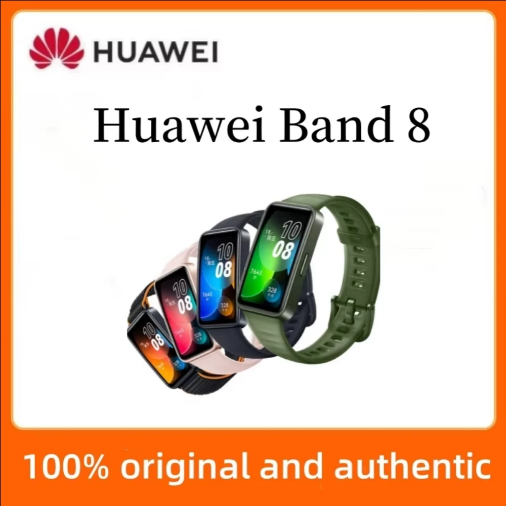 2023 New Original HUAWEI Band 8 Smart Band All-day Blood Oxygen 1.47'' AMOLED Screen Heart Rate Smartband 2 Weeks Battery Life