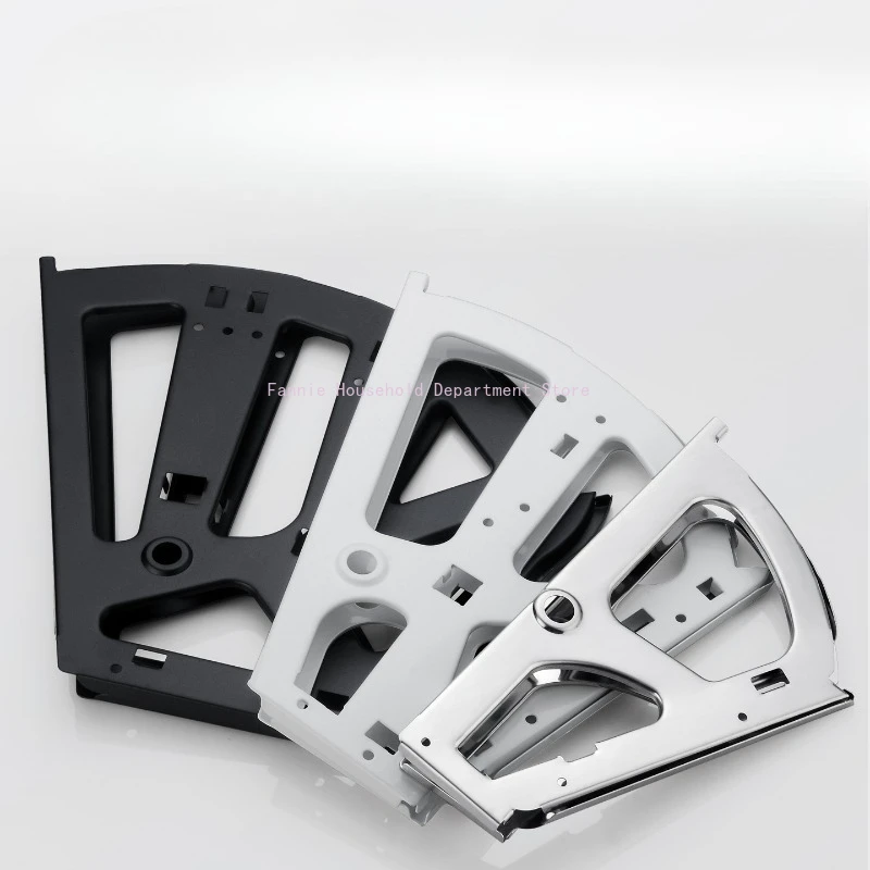 2PCS Shoes Drawer Cabinet Hinge Cabinet Hinge Rack Metal Accessories Stainless Steel Foldable Shelf Fitting 3 Layer