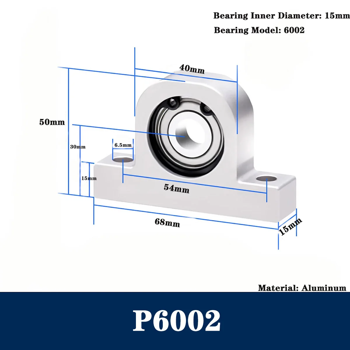 مجموعة كتلة المحمل العمودي من النوع P/دعامة سبائك الألومنيوم/مقعد التثبيت/المحور البصري/قوس العمود