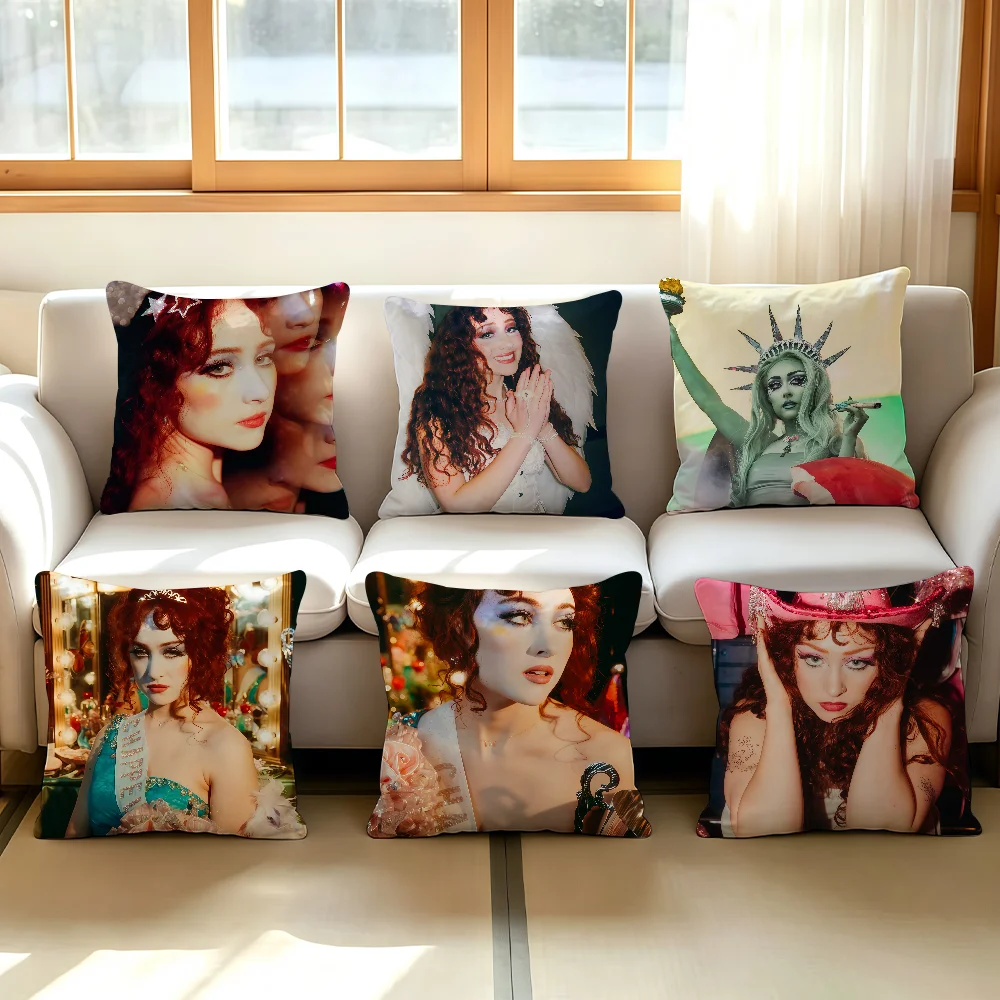 Singer C-Chappell R-Roan cushion cover Comfortable Decorative For Bedroom Living room Dormitory Picnic and Holiday Decoration