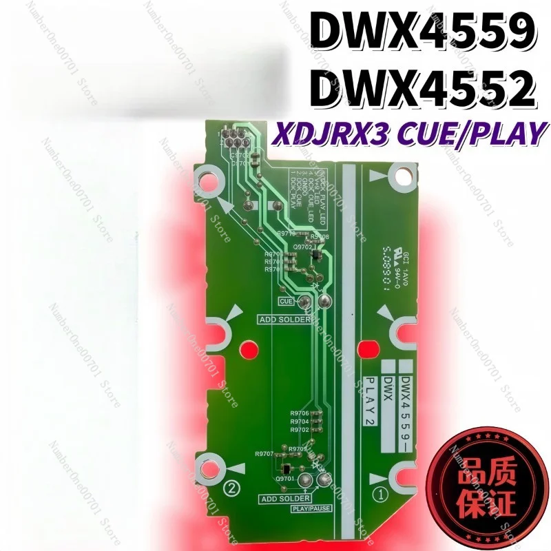 Replacement Cue Play Button PCB Board for XDJ RX3 All-in-One Player Parts DWX4559 DWX4552 DJ Repair Tool