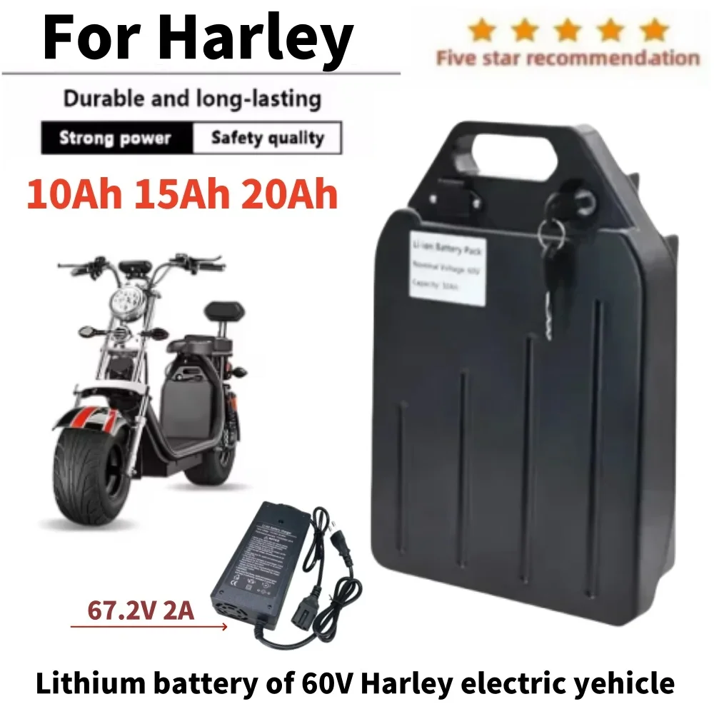 

For Harley Citycoco 60v 10/15/20Ah Electric Motorcycle Waterproof 18650 Lithium Battery Suitable For CityCoco Electric Scooter
