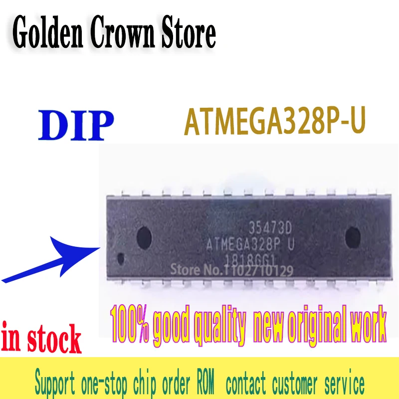 5 pcs/lot ATMEGA328P-U ATMEGA328P-PU ATMEIncome 328P U DIP-28 En Stock