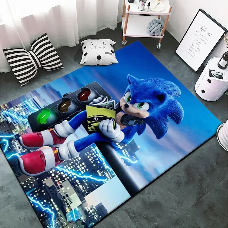 Alfombrilla con estampado de Anime de dibujos animados, alfombra antideslizante decorativa para sala de estar, dormitorio de niños, adorno, regalo