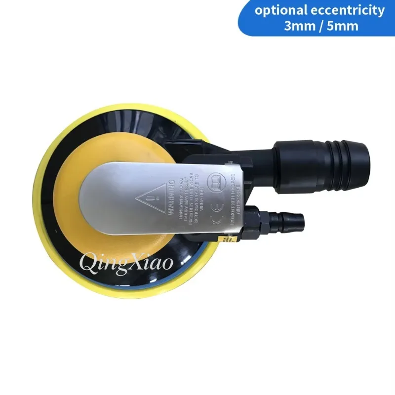 Heavy Duty Pneumatic Random Orbital Sander For Auto Body Repair And Paint Prep With 5 6 Inch Pad Low Vibration Dust Free
