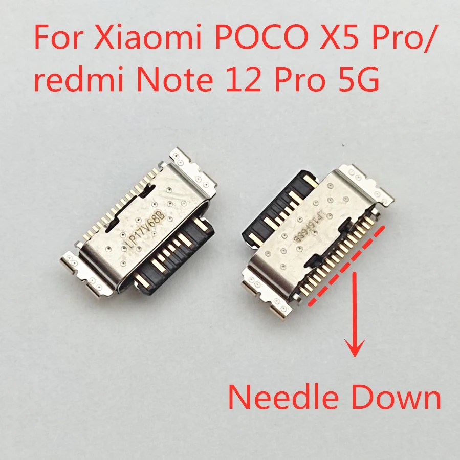 10-100szt Micro USB Port ładowania tylny Port dokujący Gniazdo szybkiej ładowarki Typ C USB Dla Xiaomi POCO X5 Pro/redmi Note 12 Pro 5G