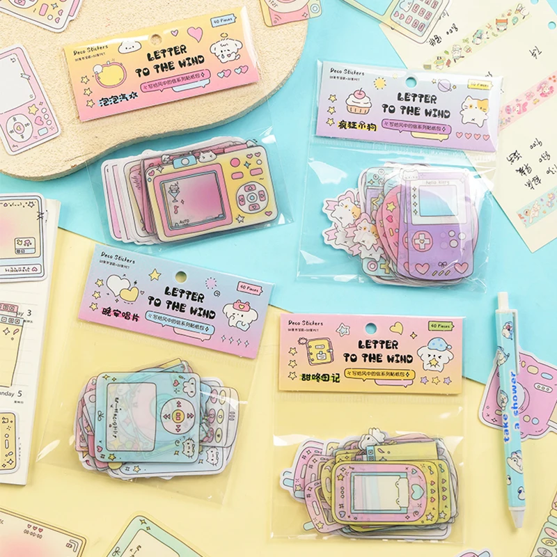 

Набор наклеек Mr.Paper 4Packs: Стикеры-балаболы с милыми мультяшными рамками для записей, DIY-декора для дневников, скрапбуков и чехлов для телефонов