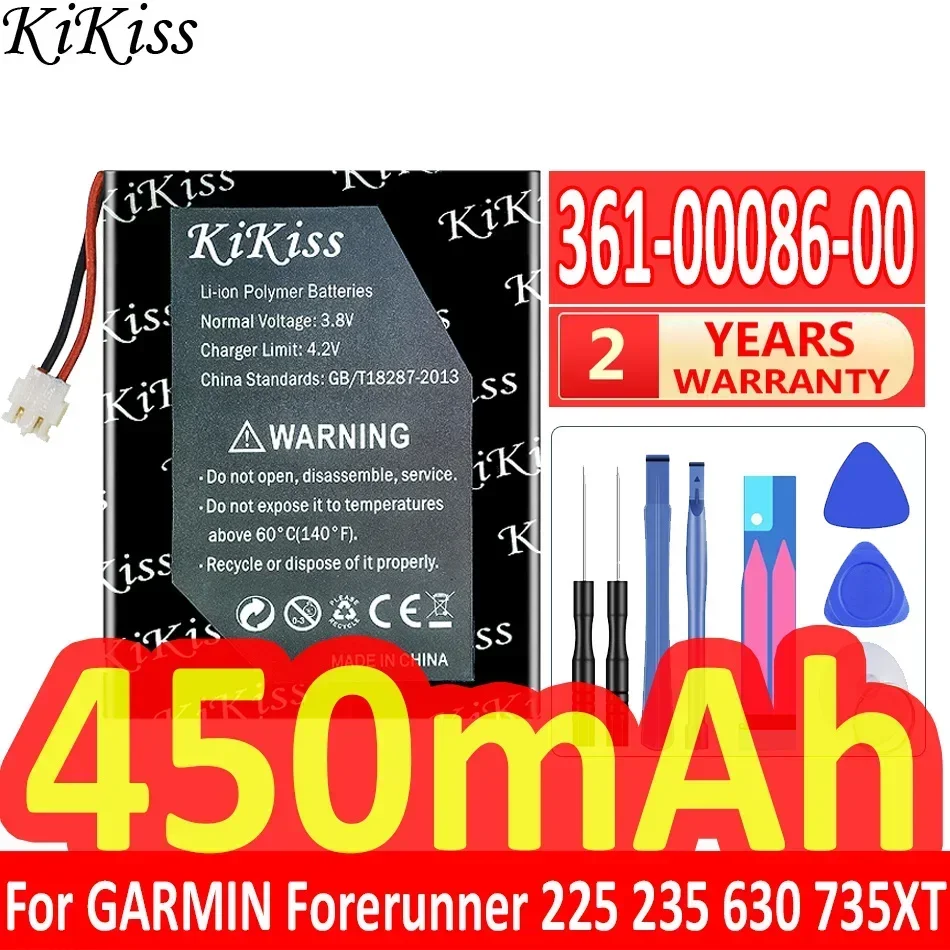 Rechargeable Battery 361-00086-00 for Garmin Forerunner 225 235 620 630 735XT GRM0371754 GPS Sports Swatch Replacement Bateria